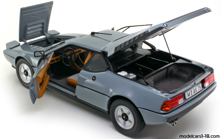 1980 - BMW M1 (E26) Norev 1/18 (Серый ) Открывающиеся части