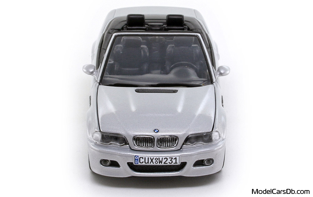 2002 - BMW M3 Cabriolet (E46) Minichamps 1/43 (Серебристый) Спереди