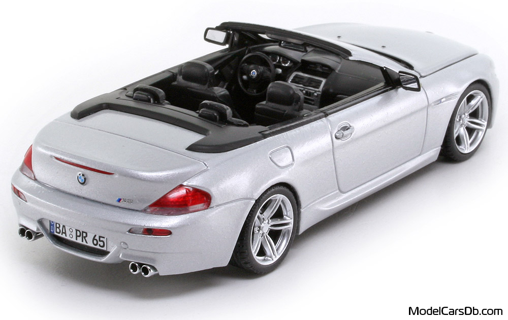 2006 - BMW M6 (E64) Minichamps 1/43 (Серебристый) Задняя правая сторона