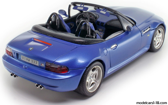1996 - BMW Z3 M (E36/7) Bburago 1/18 (Синий) Задняя правая сторона