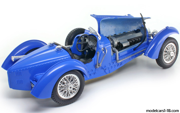 1934 - Bugatti Type 59 Bburago 1/18 (Blue) Открывающиеся части