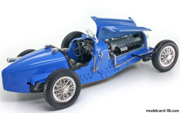 1934 - Bugatti Type 59 Bburago 1/18 (Синий) Открывающиеся части