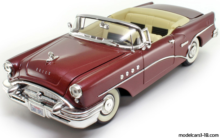 1955 - Buick Century Mira 1/18 (Kрасный) Передняя левая сторона
