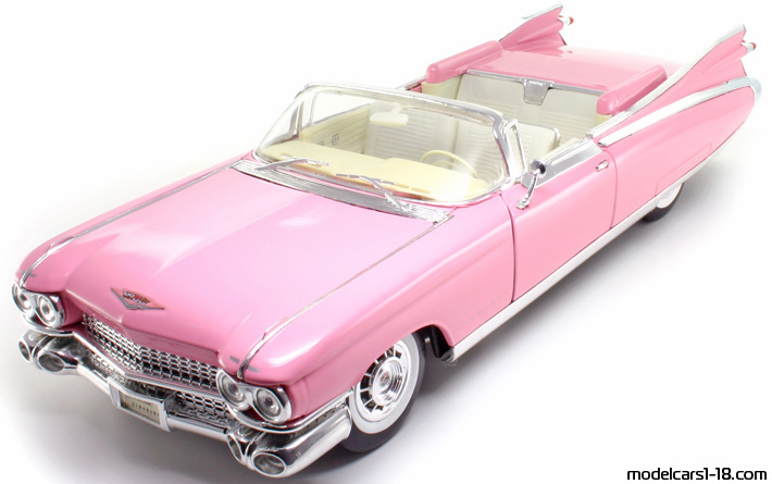 1959 - Cadillac Eldorado Biarritz (62) Maisto 1/18 (Розовый) Передняя левая сторона