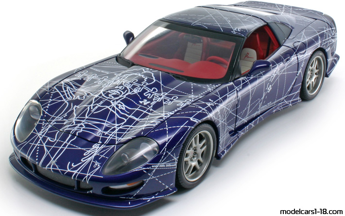 1999 - Callaway C12 AutoArt 1/18 (Blue / Белый) Передняя левая сторона