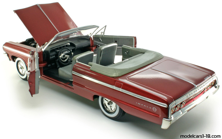 1964 - Chevrolet Impala SS 409 ERTL 1/18 (Kрасный) Открывающиеся части
