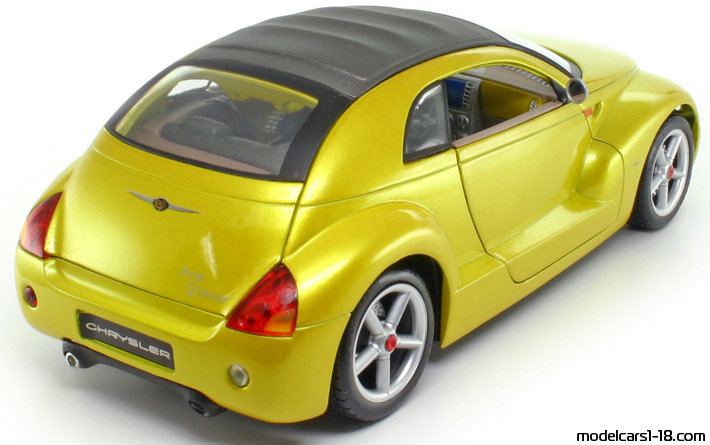 1999 - Chrysler Pronto Cruizer Concept Maisto 1/18 (Жёлтый) Задняя правая сторона