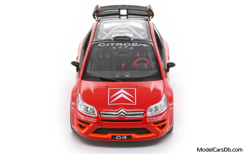 2006 - Citroen C4 Sport Norev 1/43 (Kрасный / Оранжевый) Спереди