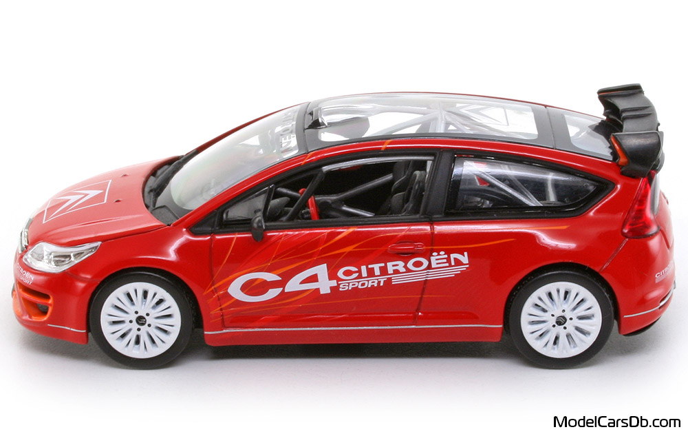 2006 - Citroen C4 Sport Norev 1/43 (Kрасный / Оранжевый) Сторона