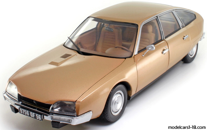1974 - Citroen CX Norev 1/18 (Оранжевый) Передняя левая сторона