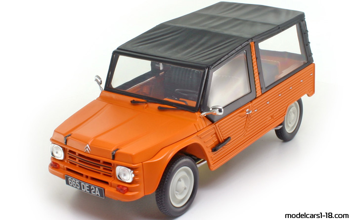 1968 - Citroen Mehari Norev 1/18 (Оранжевый) Передняя левая сторона