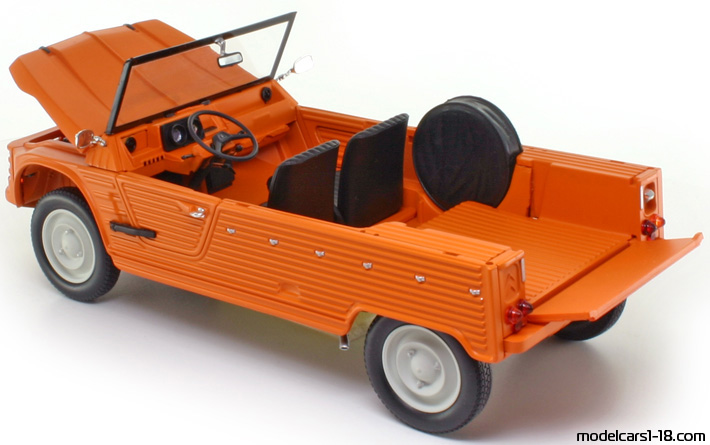 1968 - Citroen Mehari Norev 1/18 (Оранжевый) Открывающиеся части