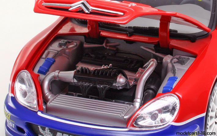 2003 - Citroen Xsara T4 WRC Solido 1/18 (Kрасный / Белый) Двигатель