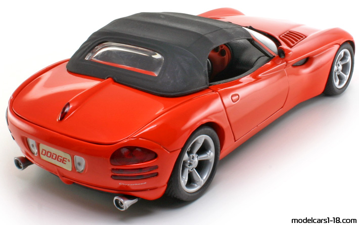 1997 - Dodge Copperhead Concept Anson 1/18 (Kрасный) Задняя правая сторона