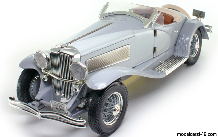 1935 - Duesenberg SSJ ERTL 1/18 (Серый  / Серый ) Передняя левая сторона