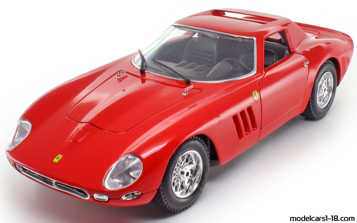 1964 - Ferrari 250 GTO Guiloy 1/18 (Kрасный) Передняя левая сторона