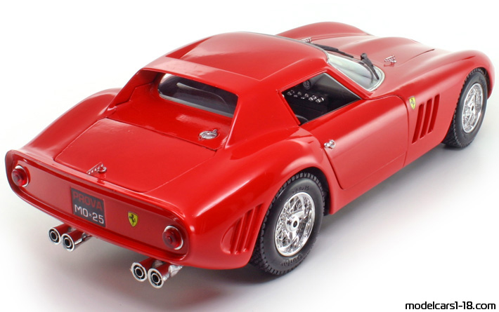 1964 - Ferrari 250 GTO Guiloy 1/18 (Kрасный) Задняя правая сторона