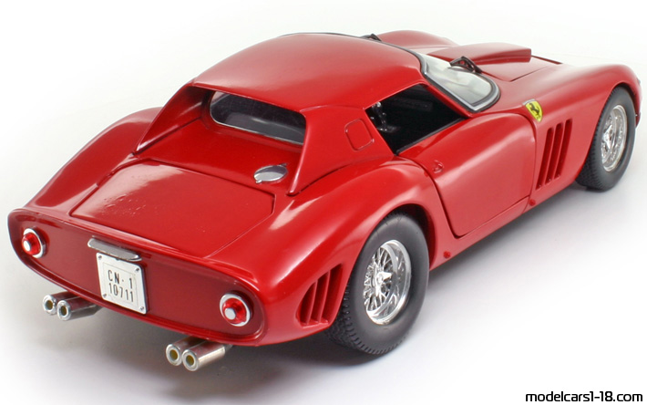 1964 - Ferrari 250 GTO Jouef Evolution 1/18 (Kрасный) Задняя правая сторона