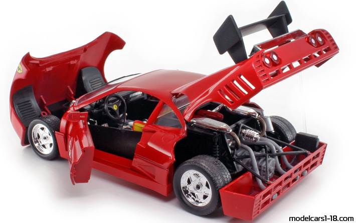 1986 - Ferrari 288 GTO Evoluzione Jouef Evolution 1/18 (Kрасный) Открывающиеся части