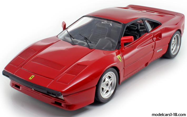 1984 - Ferrari 288 GTO Hot Wheels 1/18 (Kрасный) Передняя левая сторона