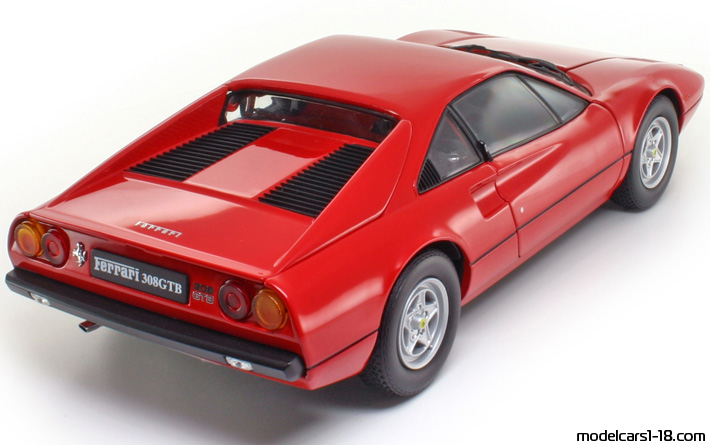 1975 - Ferrari 308 GTB Kyosho 1/18 (Kрасный) Задняя правая сторона