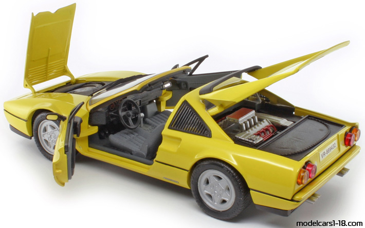 1985 - Ferrari 328 GTS Anson 1/18 (Жёлтый) Открывающиеся части