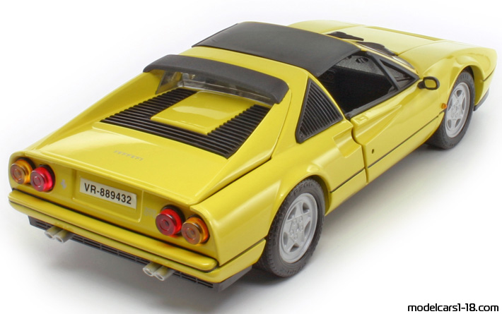 1985 - Ferrari 328 GTS Anson 1/18 (Жёлтый) Задняя правая сторона