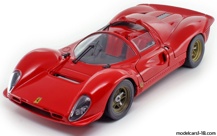 1967 - Ferrari 330 P4 Jouef Evolution 1/18 (Kрасный) Передняя левая сторона