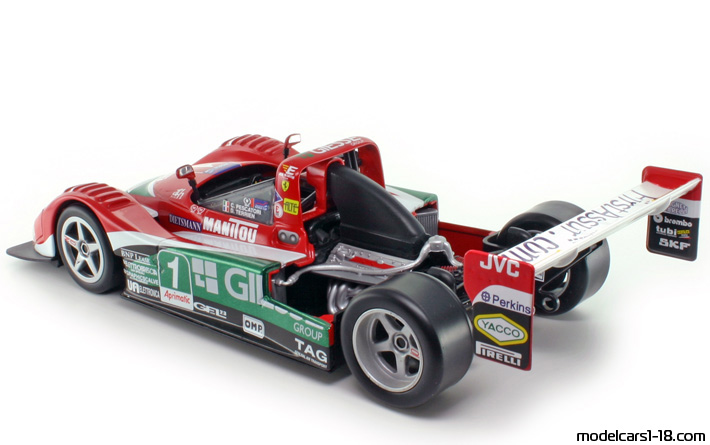 1993 - Ferrari 333 SP Hot Wheels 1/18 (Kрасный / Зелёный) Открывающиеся части