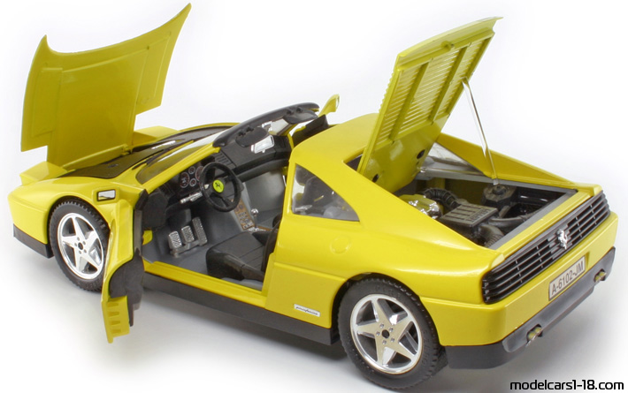 1989 - Ferrari 348 TS Mira 1/18 (Жёлтый) Открывающиеся части