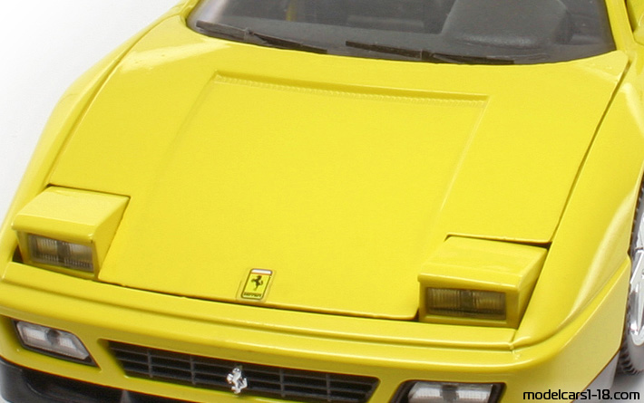 1989 - Ferrari 348 TS Mira 1/18 (Жёлтый) Багажник / Поднимающиеся фары