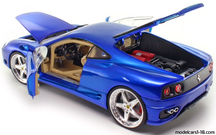 2003 - Ferrari 360 Challenge Hot Wheels 1/18 (Синий) Открывающиеся части