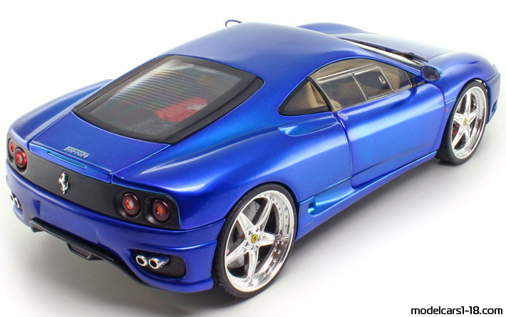 2003 - Ferrari 360 Challenge Hot Wheels 1/18 (Синий) Задняя правая сторона