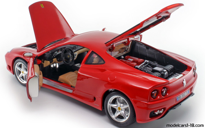 1999 - Ferrari 360 Modena Bburago 1/18 (Kрасный) Открывающиеся части