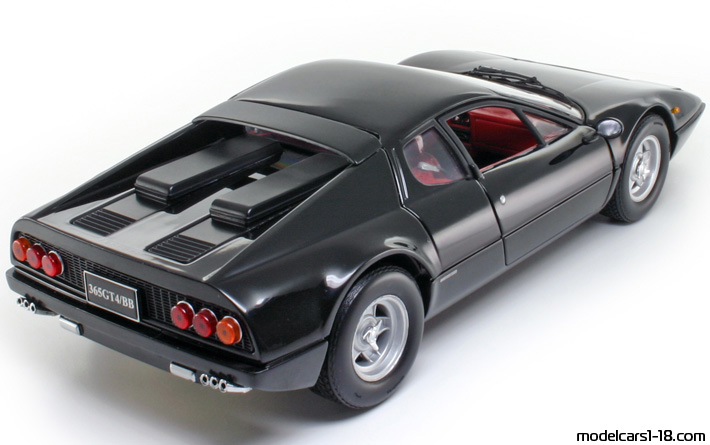 1973 - Ferrari 365 GT4/BB Kyosho 1/18 (Чёрный) Задняя правая сторона