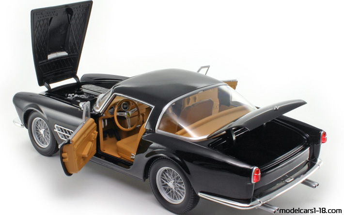 1955 - Ferrari 410 Superamerica Hot Wheels 1/18 (Чёрный) Открывающиеся части