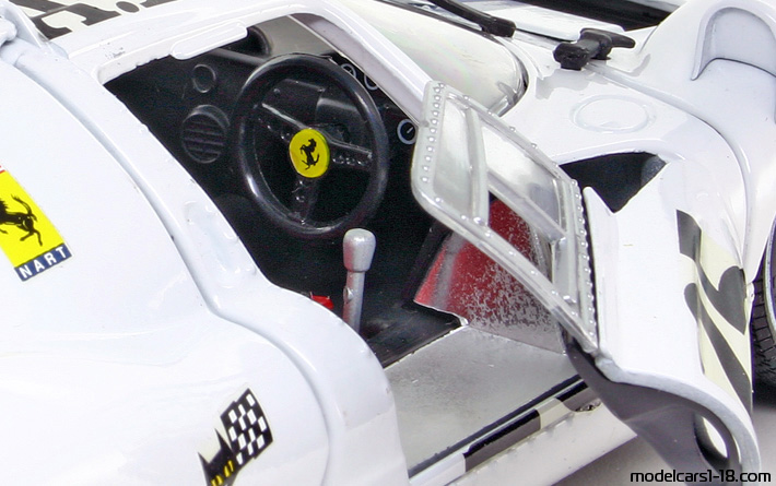 1967 - Ferrari 412 P Jouef Evolution 1/18 (Белый / Синий) Интерьер панель приборов