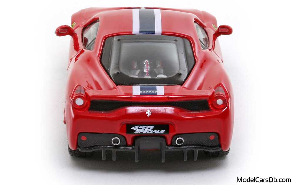 2013 - Ferrari 458 Speciale Bburago 1/43 (Red / Синий) Сзади