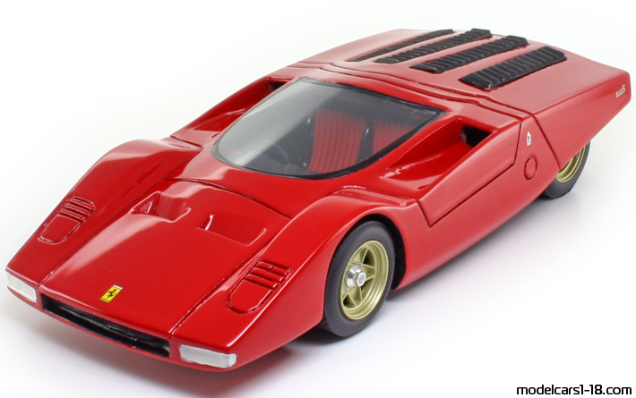 1969 - Ferrari 512 S Speciale Pininfarina Concept SM Model Art 1/18 (Kрасный) Передняя левая сторона