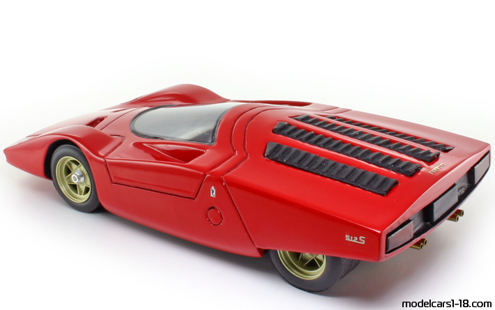 1969 - Ferrari 512 S Speciale Pininfarina Concept SM Model Art 1/18 (Kрасный) Открывающиеся части