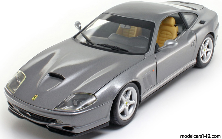 1996 - Ferrari 550 Maranello Hot Wheels 1/18 (Серебристый) Передняя левая сторона