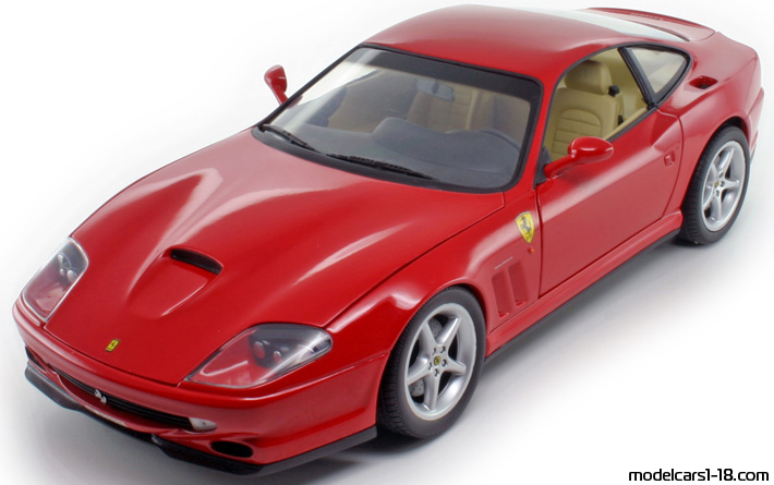 1996 - Ferrari 550 Maranello UT 1/18 (Kрасный) Передняя левая сторона