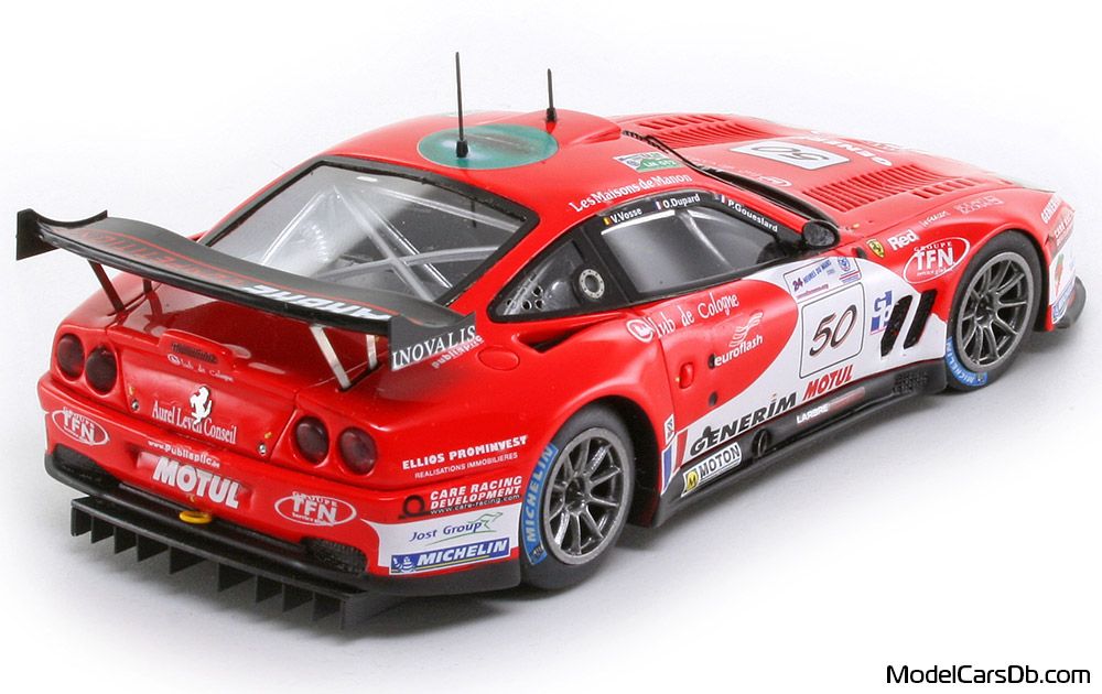 2005 - Ferrari 550 Maranello Red Line 1/43 (Kрасный / Белый) Задняя правая сторона