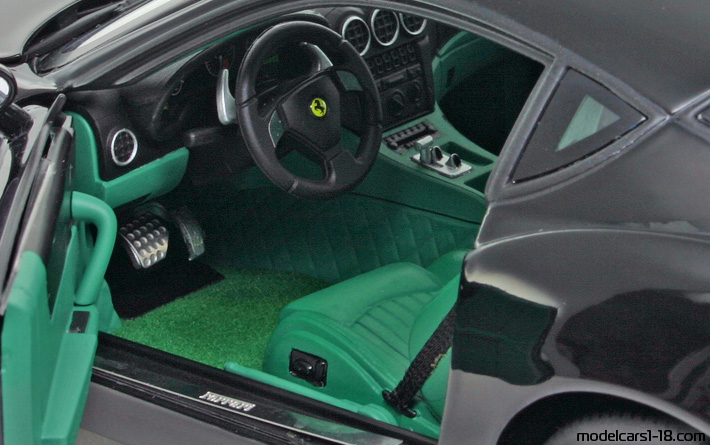 2006 - Ferrari 575 GTZ Zagato Elite 1/18 (Чёрный) Интерьер панель приборов