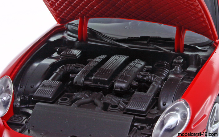 2006 - Ferrari 575 GTZ Zagato Hot Wheels 1/18 (Kрасный) Двигатель
