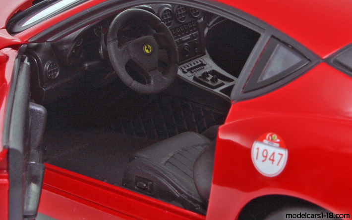 2006 - Ferrari 575 GTZ Zagato Hot Wheels 1/18 (Kрасный) Интерьер панель приборов