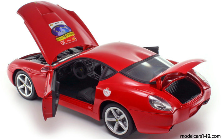 2006 - Ferrari 575 GTZ Zagato Hot Wheels 1/18 (Kрасный) Открывающиеся части