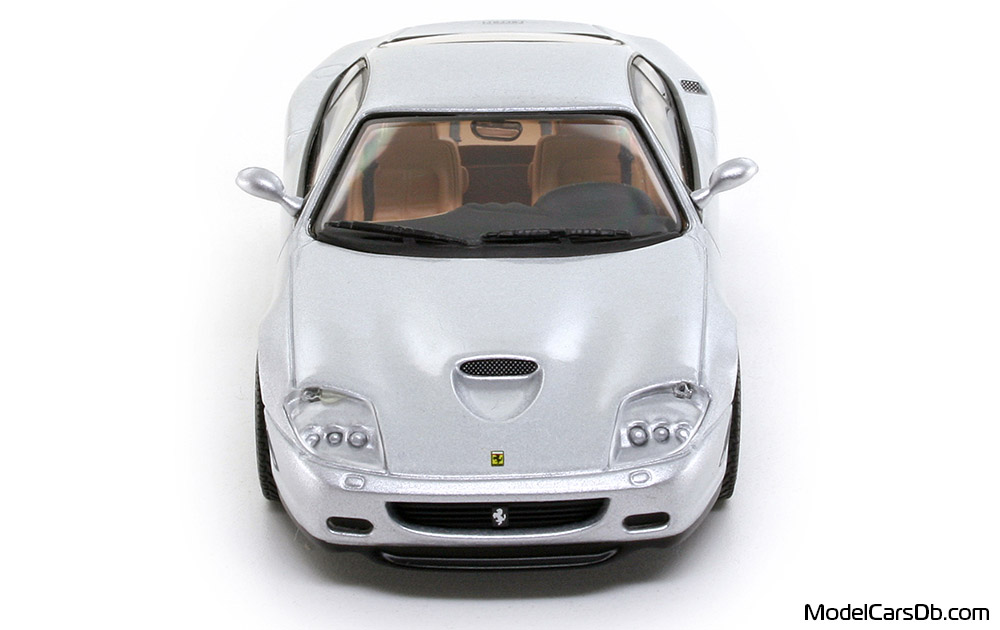 2002 - Ferrari 575M Maranello Altaya 1/43 (Светло-серебристый) Спереди