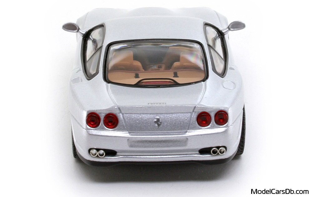 2002 - Ferrari 575M Maranello Altaya 1/43 (Светло-серебристый) Сзади