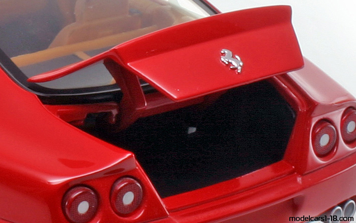 2002 - Ferrari 575M Maranello Hot Wheels 1/18 (Kрасный) Багажник / Поднимающиеся фары